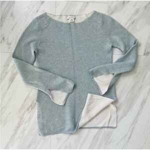 Club Monaco Reversible Sweater Icy Blue & Off White Women’s Sweater XS/TP